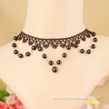 Customized Gothic Choker Beaded Crochet Lace Tassel Necklace